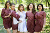 Brown Ombre Tie Dye Robes for bridesmaids