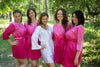 Pink Ombre Tie Dye Robes for bridesmaids