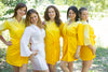 Yellow Ombre Tie Dye Robes for bridesmaids
