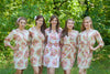 Cream Floral Posy Robes for bridesmaids | Getting Ready Bridal Robes
