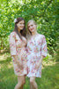 Blush Floral Posy Robes for bridesmaids | Getting Ready Bridal Robes