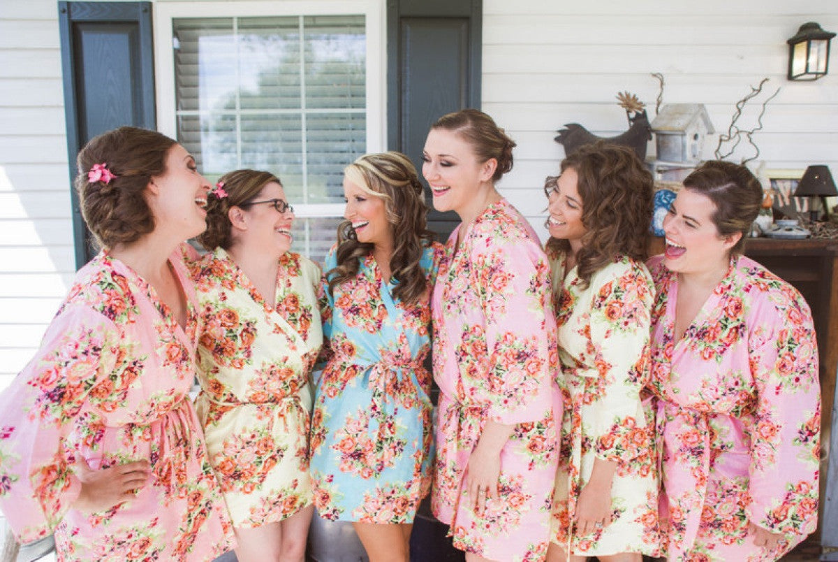 Shabby Chic Bridesmaids Getting Ready Robes