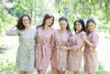 Pink Petit Floral Robes for bridesmaids