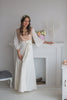 Ivory Rosegold Silk Bridal Robe from my Paris Inspirations Collection - Shimmering Grace in Ivory