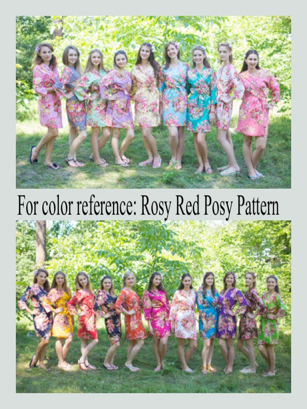 Rosy Red Posy Robes