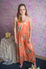 Rust color Strapless Style Bridesmaids Jumpsuit in Dreamy Angel Song Pattern 