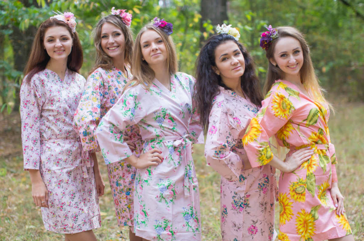 Assorted Pinks | SilkandMore Robes