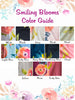 Smiling Blooms Pattern Color Guide