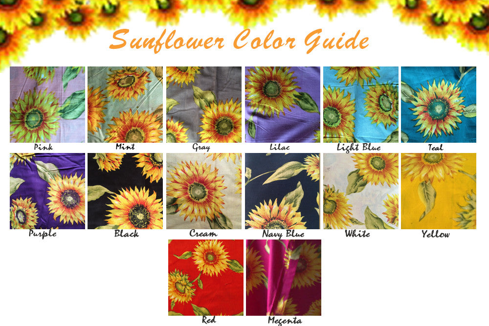 sunflower print robes