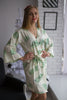 Tropical Delight Pattern- Premium Ivory Bridesmaids Robes