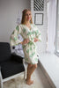 Tropical Delight Pattern- Premium Ivory Bridesmaids Robes
