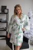 Tropical Delight Pattern- Premium Silver Bridesmaids Robes