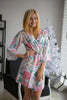 Whimsical Giggle Pattern- Premium Blush Bridesmaids Robes
