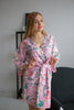 Whimsical Giggle Pattern- Premium Pink Bridesmaids Robes