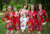 Fiesta Bridesmaids Robes | Pantone Spring 2016 Colors