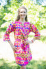 Magenta Diamond Aztec Robes for bridesmaids | Getting Ready Bridal Robes