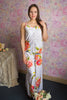 Spaghetti Style Long PJs in Smiling Blooms Pattern