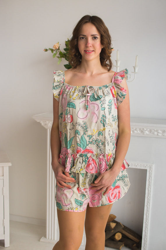 Ruffled Style PJs in Whimsical Giggles Pattern