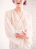 Ivory Bridal Floral Lace Robe 