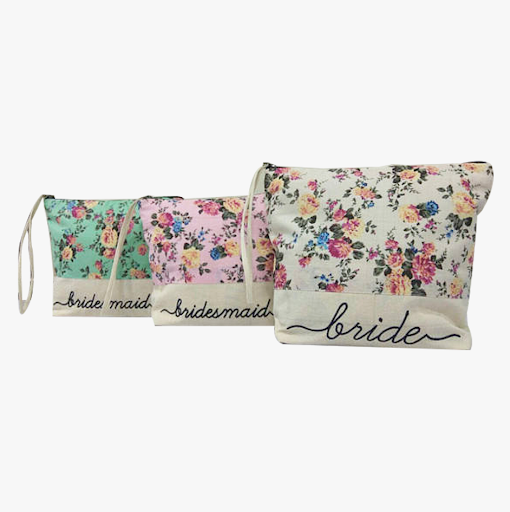 Floral Bridesmaids Cosmetic bags