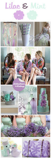 Lilac and Mint Wedding Colors