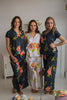 Notched Collar Style long PJs in Smiling Blooms Pattern