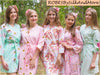 Mint and Soft Pink Wedding Color Robes