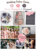 Blush, Rosegold and Charcoal Gray Wedding Colors