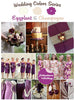 Eggplant and Champagne Wedding Colors