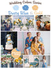 Dusty Blue and Gold Wedding Colors