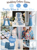 Dusty Blue and Powder Blue Wedding Colors