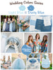 Light Blue and Dusty Blue Wedding Colors