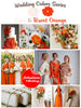 Ivory and Burnt Orange Wedding Color Palette
