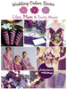 Lilac, Plum and Dusty Mauve Wedding Color Palette