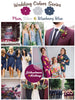 Plum, Silver and Blueberry Blue Wedding Color Palette