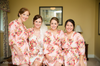 Pink Floral Posy Bridesmaids Robes