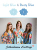 Light Blue and Dusty Blue Color Robes - Premium Rayon Collection