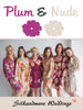 Plum and Nude Wedding Color Robes - Premium Rayon Collection