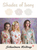 Shades of Ivory Wedding Color Robes - Premium Rayon Collection