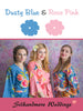 Dusty Blue and Rose Pink Color Robes - Premium Rayon Collection