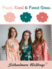 Peach, Coral and Forest Green Color Robes - Premium Rayon Collection