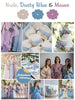 Nude, Dusty Blue and Mauve Color Robes - Premium Rayon Collection 