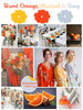 Burnt Orange, Mustard and Gray Wedding Color Robes - Premium Rayon Collection 