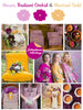 Mauve, Radiant Orchid and Mustard Gold Color Robes - Premium Rayon Collection 