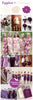 Eggplant and Champagne Wedding Color Robes