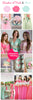 Shades of Pink and Mint Wedding Color Robes - Premium Rayon Collection