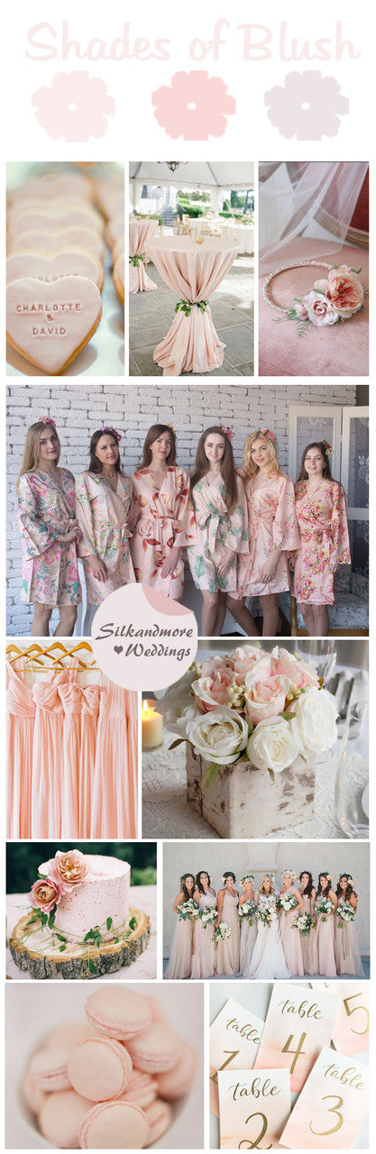 Shades of Blush Wedding Color Palette