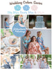Sky Blue, Dusty Blue and Blush Wedding Color Palette