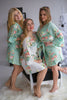 Soft Mint Dreamy Angel Song Bridesmaids Robes