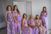 Mommies in Lavender Floral Night Gowns